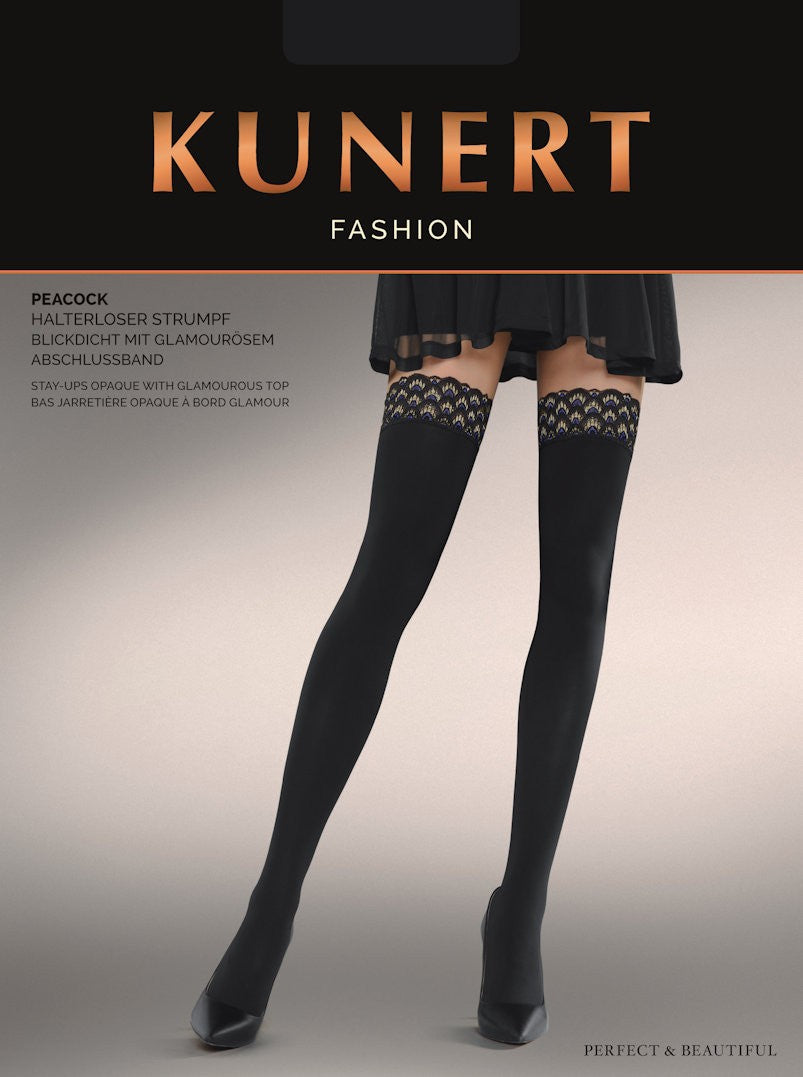 Kunert Peacock Opaque Thigh-Highs