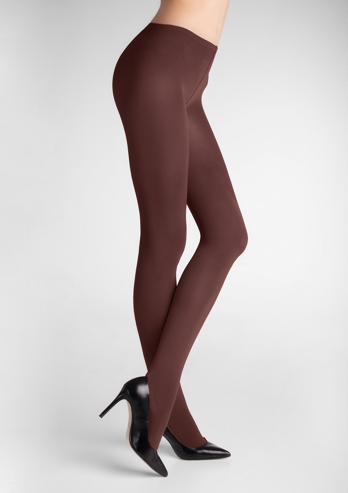 Tights for Women Cappucino Brown Shimmer Shiny Glossy Tights 40 Denier SML  Fiore 